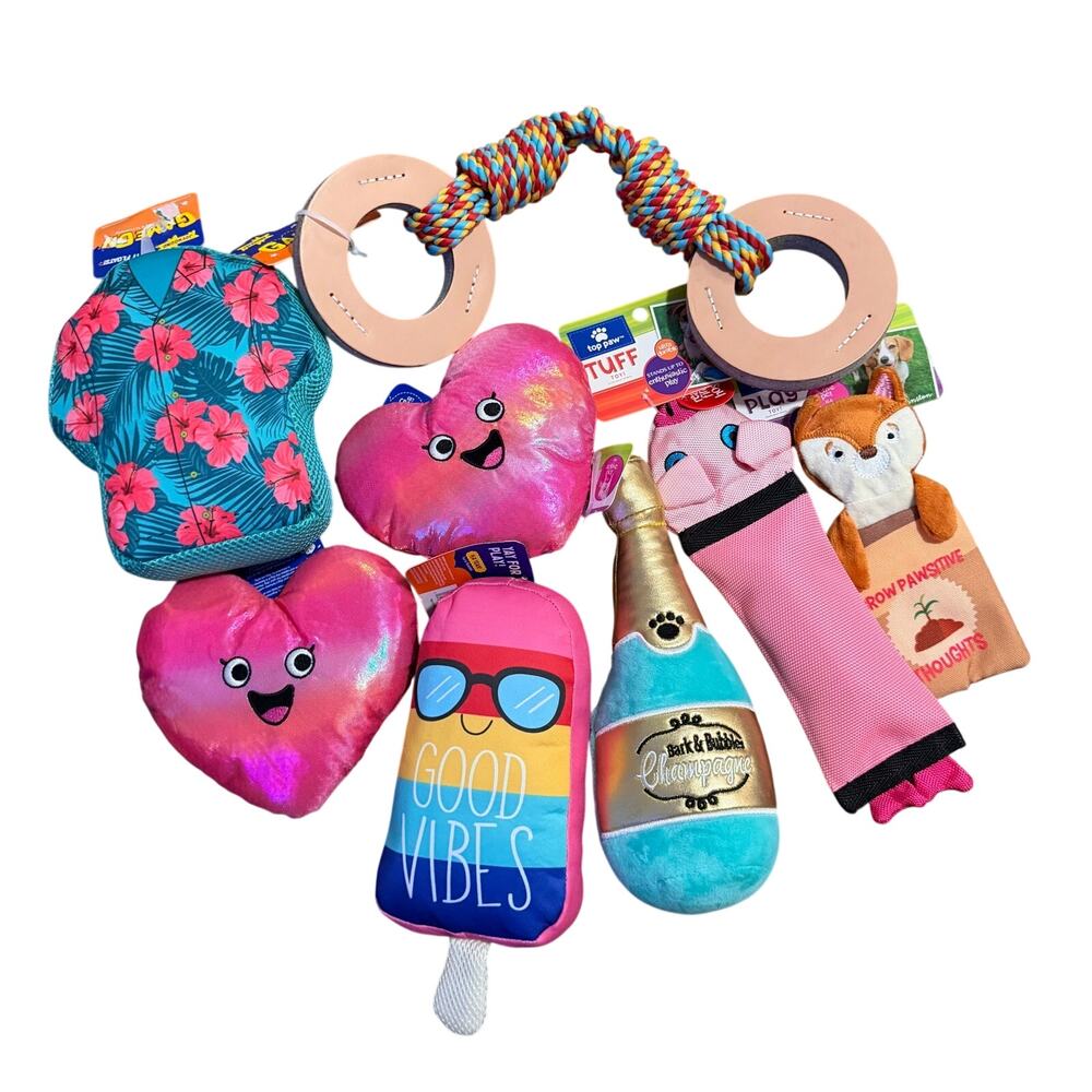 Dog Toy Bundle of 8 Toys